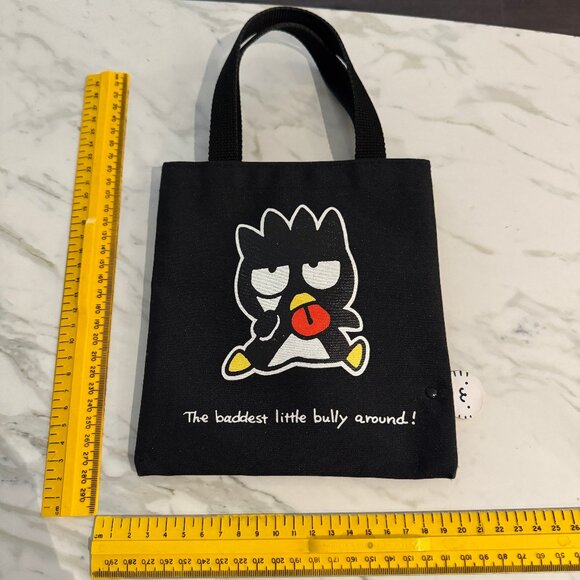 Sanrio Handbags - Vintage 90s badtz-maru sanrio mini tote made in japan RARE